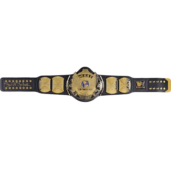"Stone Cold" Steve Austin Autographed Winged Eagle Championship Replica Title Belt