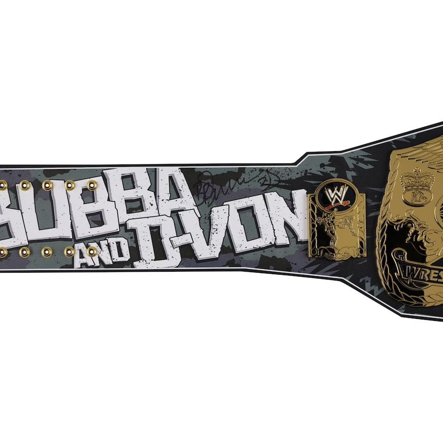 The Dudley Boyz Autographed Dudley Boyz Signature Series World Tag Team Championship Replica Title Belt